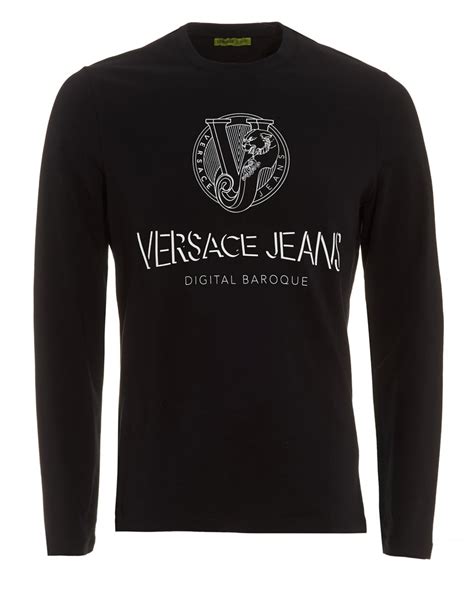 versace long sleeve t-shirt mens|versace t shirts men's sale.